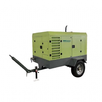 Diesel mobile engine screw air compressor